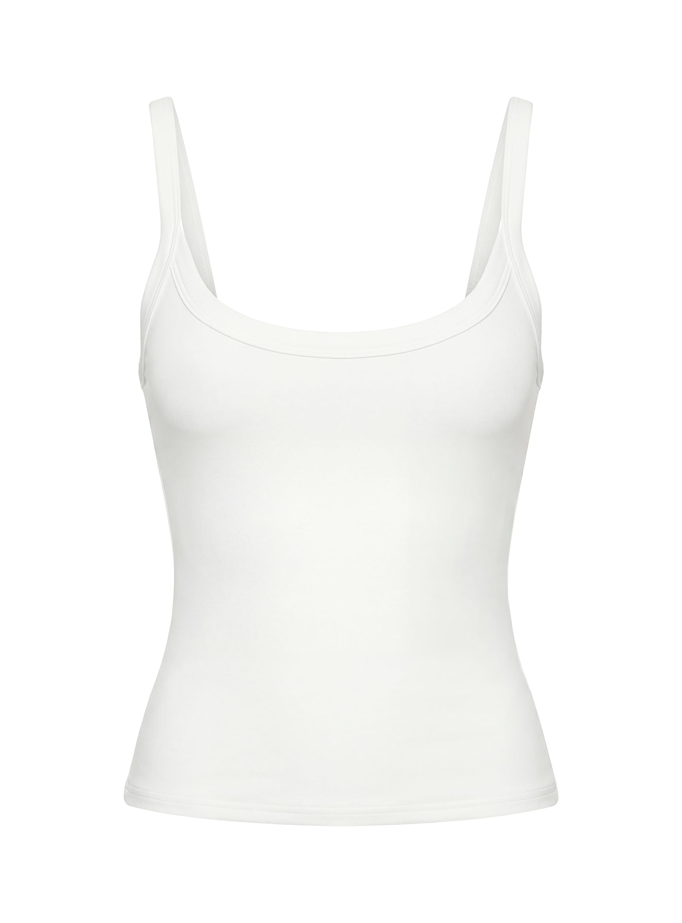 Kasper Cinched Longline Tank Top White
