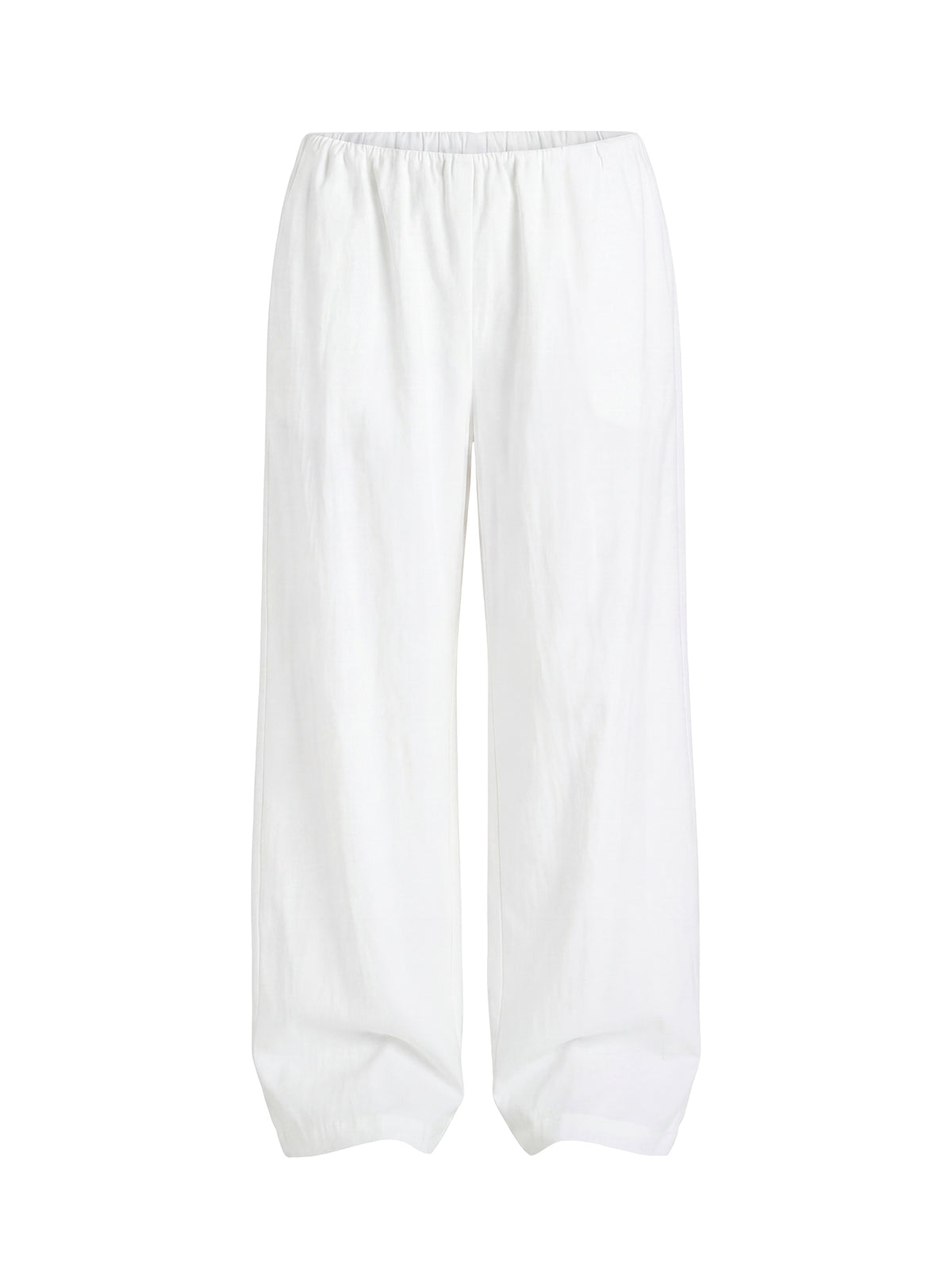 Lunea Concealed Waistband Pants White Petite
