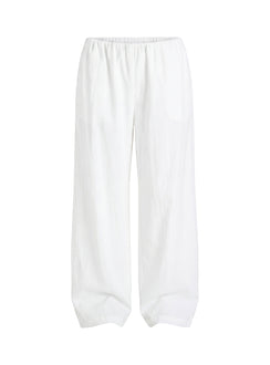 Lunea Concealed Waistband Pants White Petite
