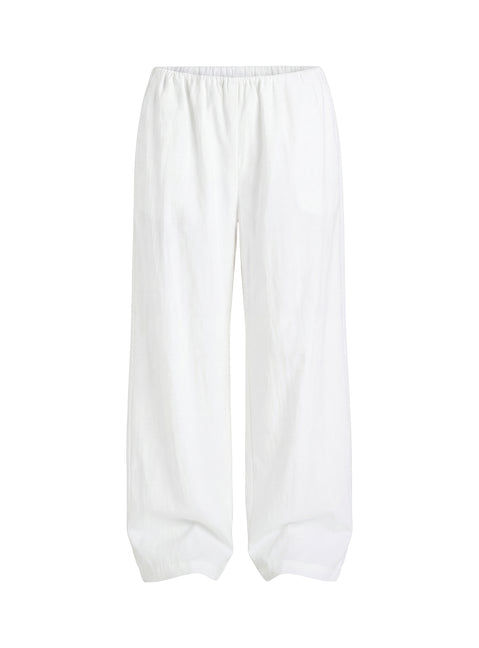 Lunea Concealed Waistband Pants White Petite