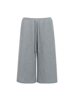 Lyrra Waffle Jersey Jorts Grey