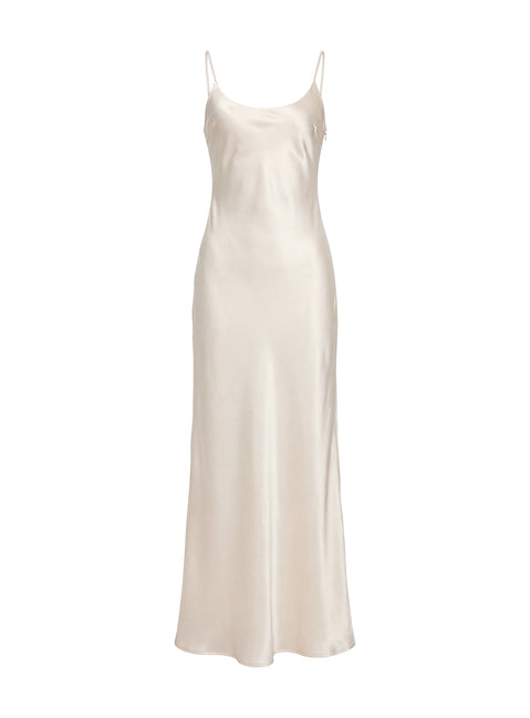Miracles Scoop Satin Maxi Dress Champagne | Princess Polly Miracles Scoop Satin Maxi Dress Champagne | Princess Polly