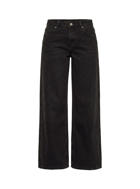 Ramos Low Rise Denim Jeans Washed Black