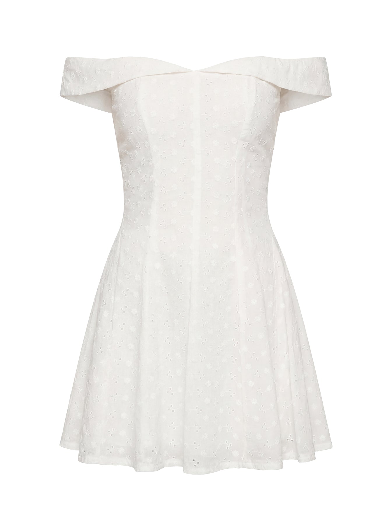 off the shoulder white dress princess polly Adrietta Long Sleeve Off Shoulder Mini Dress | White | Womens