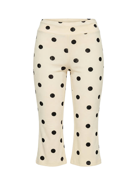 Samaira Capri Pant Cream Polka Dot