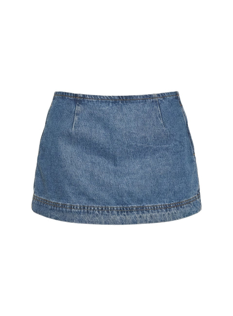 Stefenie Denim Skort Mid Wash