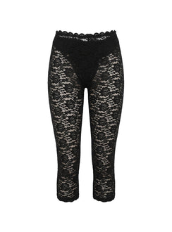 Torrin Lace Capri Pants Black