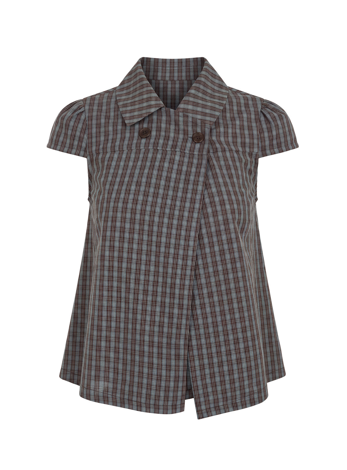 Tuckerr Trench Top Grey Check