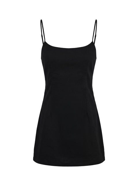 Yumiko Scoop Playsuit Black Tall