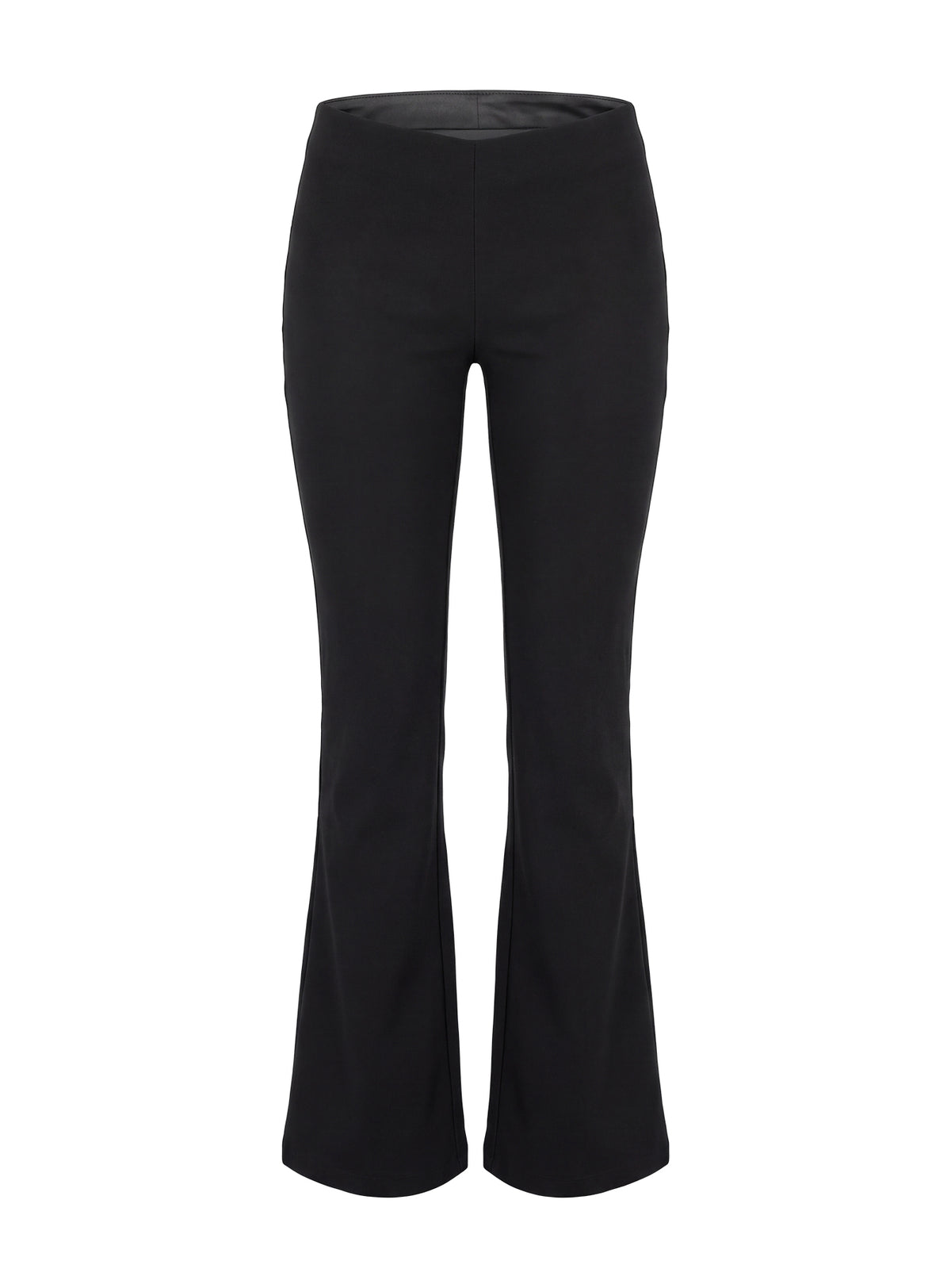 Zeni V Waist Bootleg Pants Black