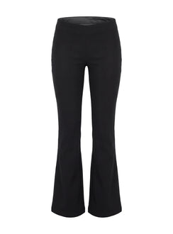 Zeni V Waist Bootleg Pants Black
