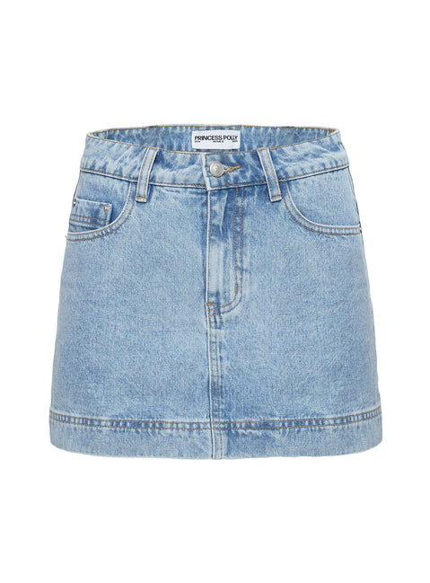 Gazelle Denim Skort Light Wash Tall