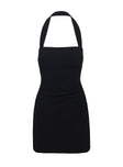 Haltshell Mini Dress Black