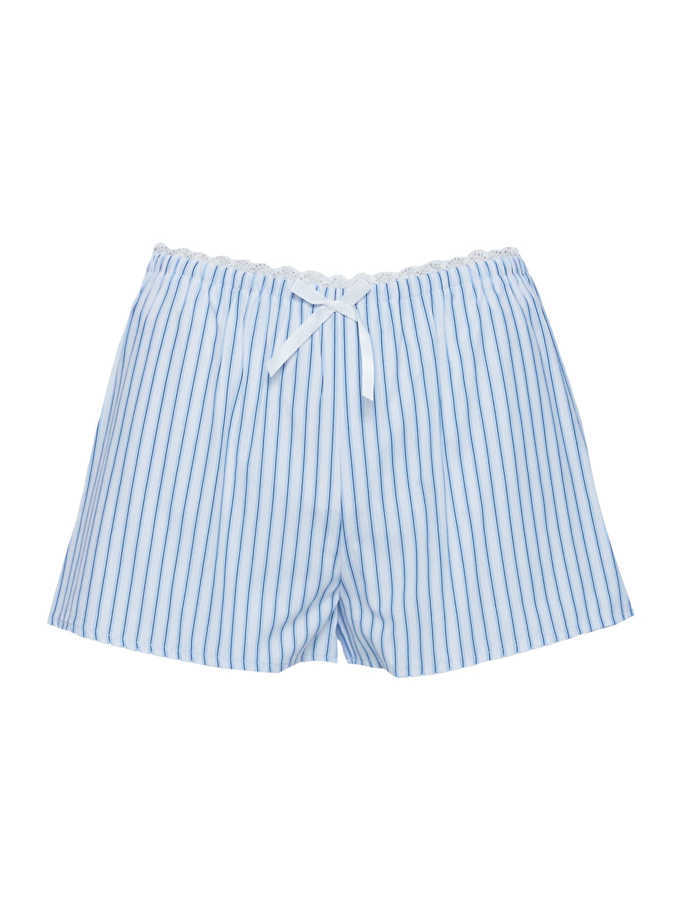 product Princess Polly Into The Groove Shorts Blue Stripe Low Rise Shorts 