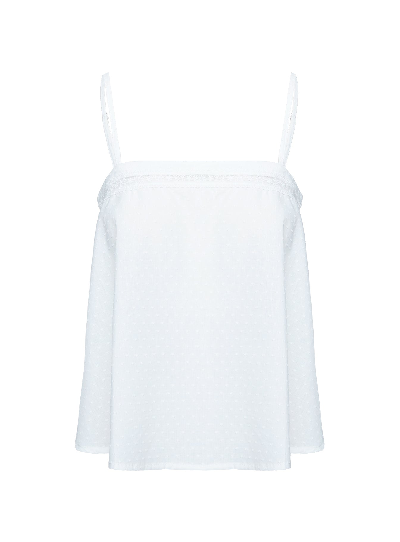 Invisible String Lace Sleep Top White | Princess Polly