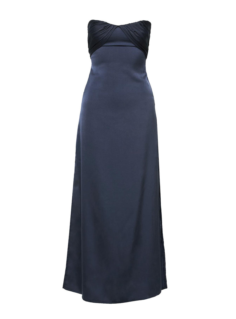 Irena Strapless Maxi Dress Navy