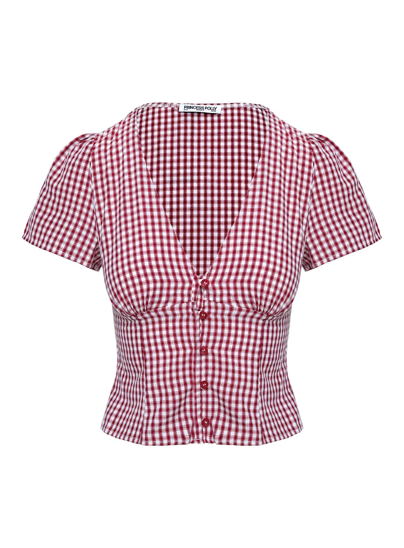 Isolda Top Red Gingham | Princess Polly