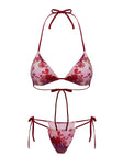 Jenner Triangle Bikini Top Dusty Rose