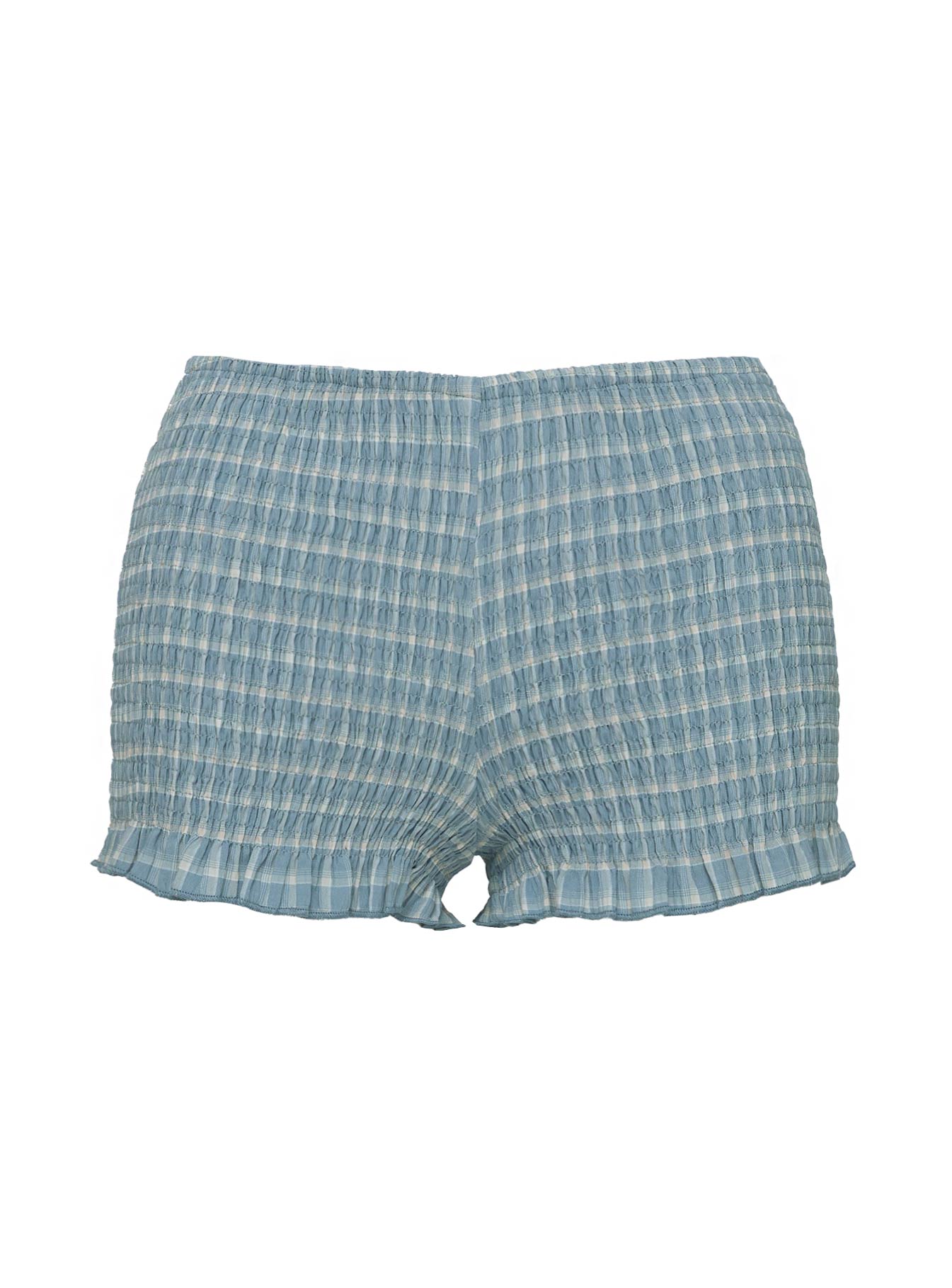 product Princess Polly Jukebox Shirred Micro Shorts Blue Low Rise Shorts 