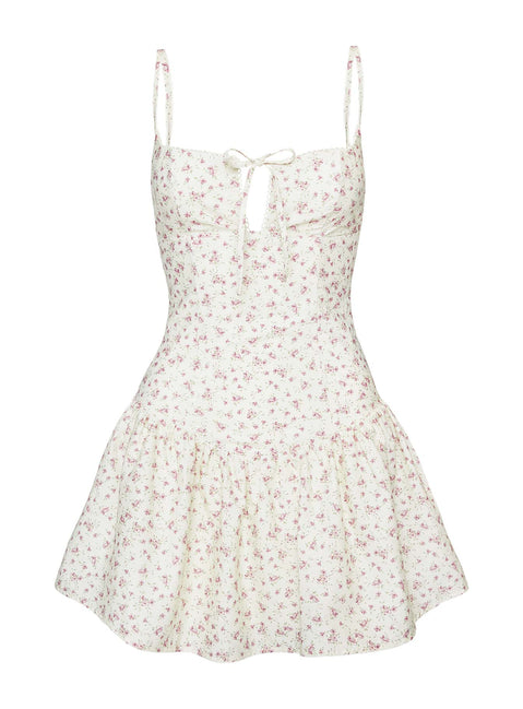 Joanie Drop Waist Mini Dress | Floral Multi | Womens | Princess Polly Joanie Drop Waist Mini Dress | Floral Multi | Womens | Princess Polly