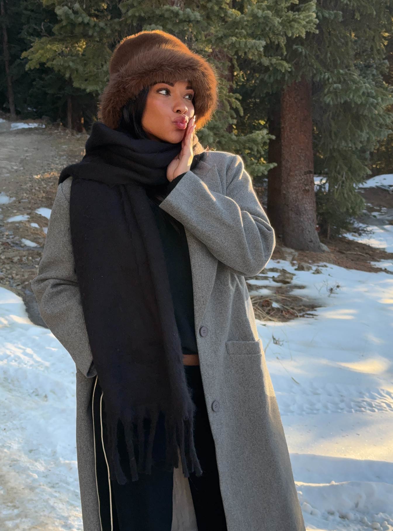 July Scarf Black | Princess Polly