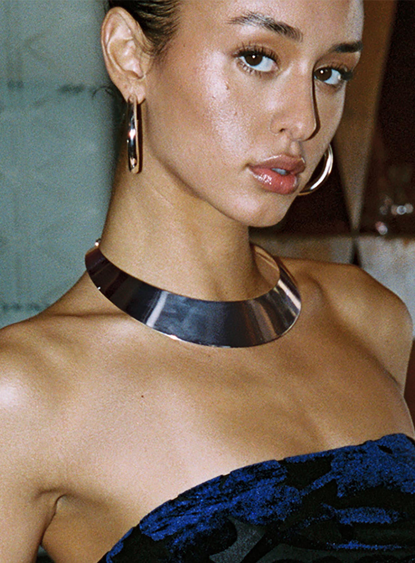 Karta Neck Cuff Silver