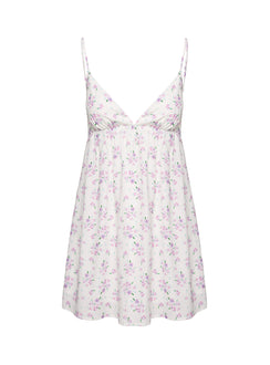 product Princess Polly Koko Mini Dress Cream Floral Plunger 