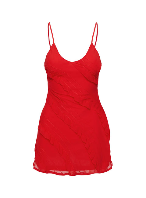 Lars Mini Dress Red | Princess Polly Lars Mini Dress Red | Princess Polly