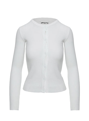Lauraine Cardigan White
