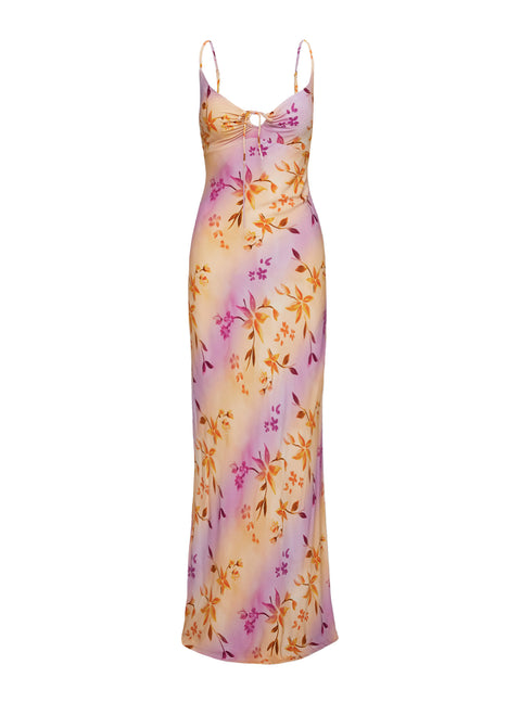 pink laura dress Lauraline Maxi Dress Pink / Floral