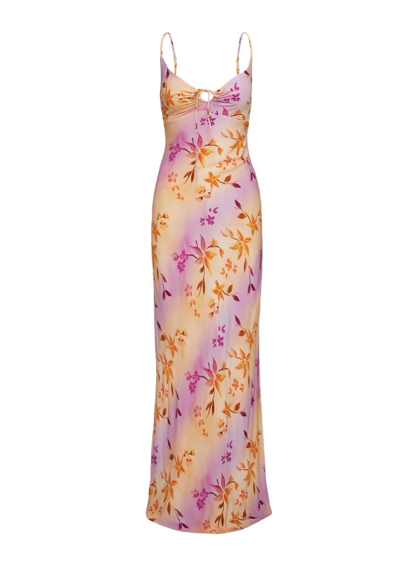 product Princess Polly Lauraline Maxi Dress Pink / Floral Scoop Neck 