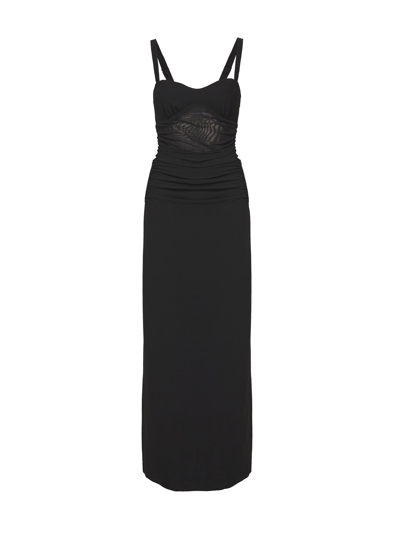 product Princess Polly Mazzola Maxi Dress Black Sweetheart Neckline 
