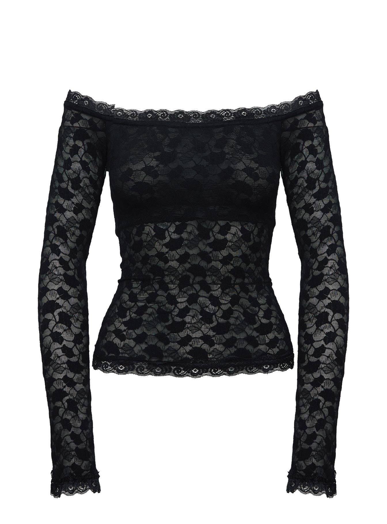 Mochapella Off The Shoulder Top Black | Princess Polly