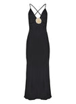 product Princess Polly High Neck  Modine Bias Cut Maxi Dress Black