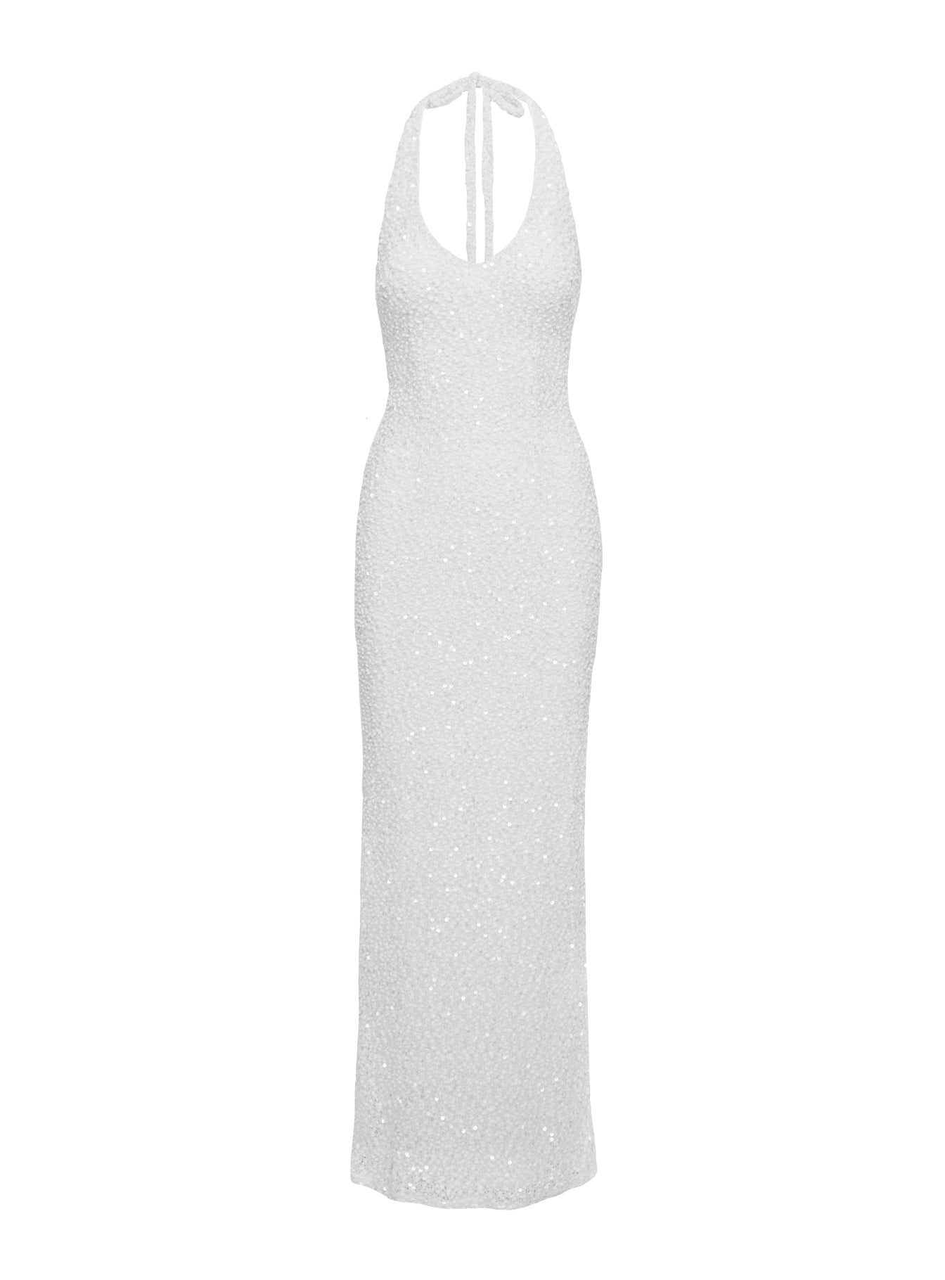 Moon And Back Boucle Sequin Maxi Dress White | Princess Polly Moon And Back Boucle Sequin Maxi Dress White | Princess Polly