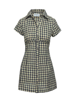 princess polly dorothy dress Motley Mini Dress Brown Check Tall