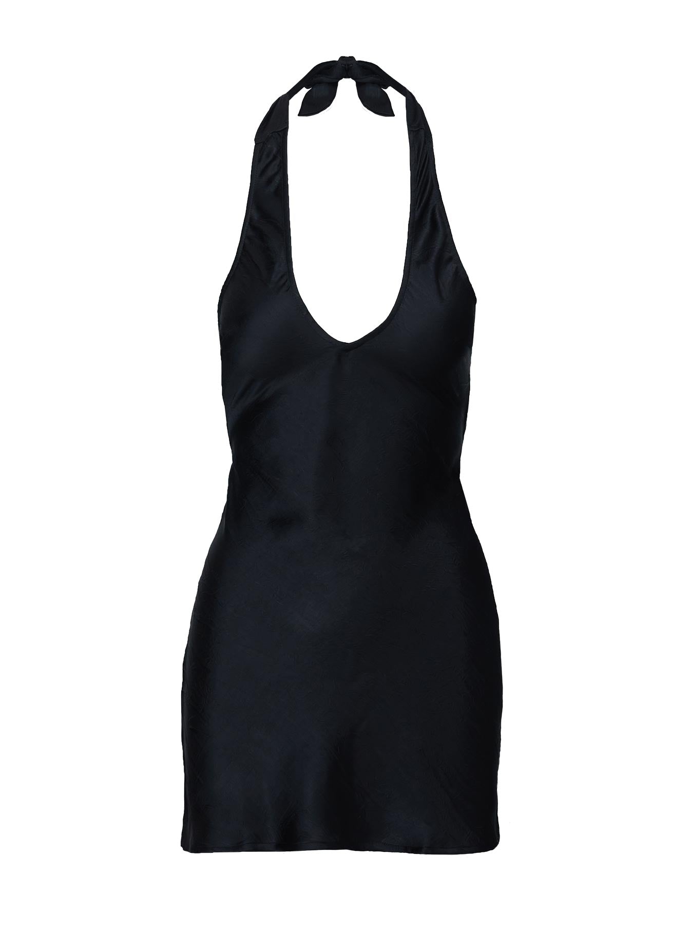 Mysteria Halter Mini Dress Black | Princess Polly Mysteria Halter Mini Dress Black | Princess Polly
