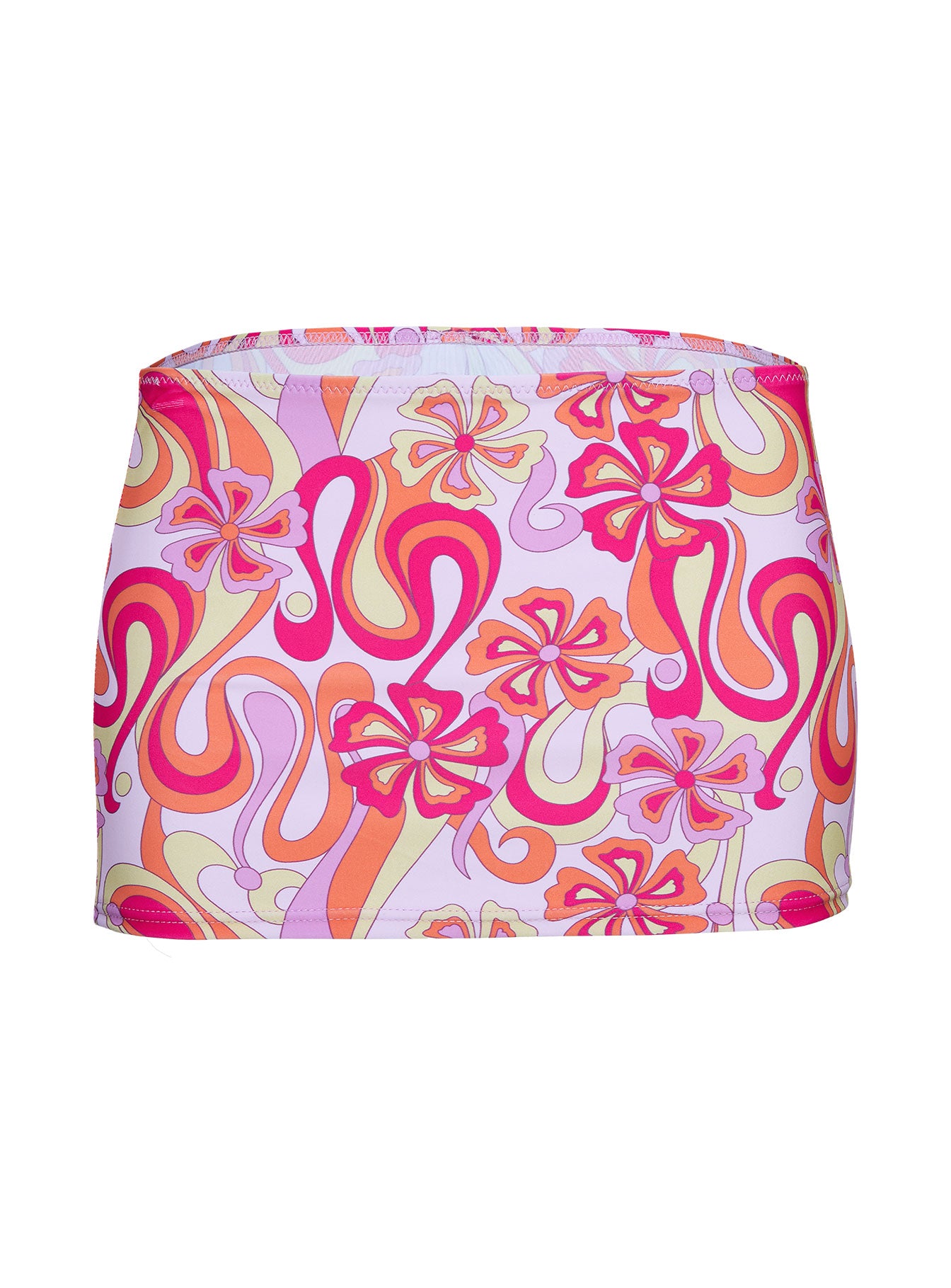 Mizza Swim Skirt Pink Retro Floral