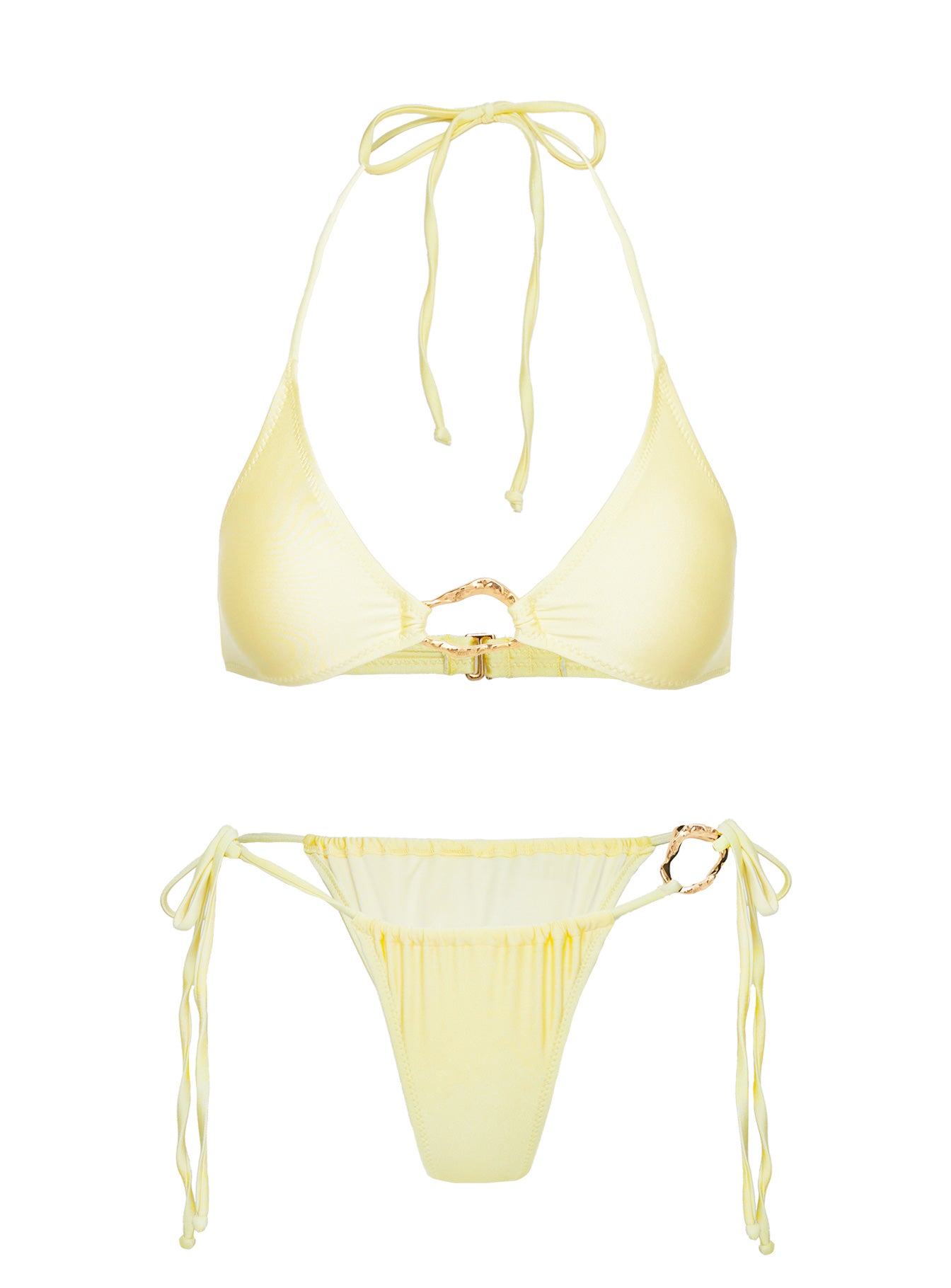 Nautilus Tie Side Bikini Bottoms Yellow