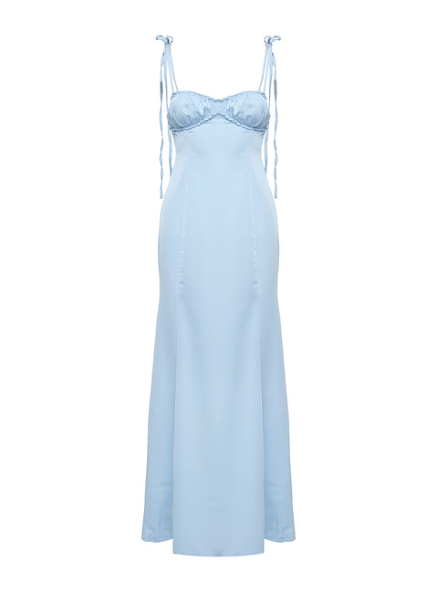 product Princess Polly Navagio Maxi Dress Blue Sweetheart Neckline 