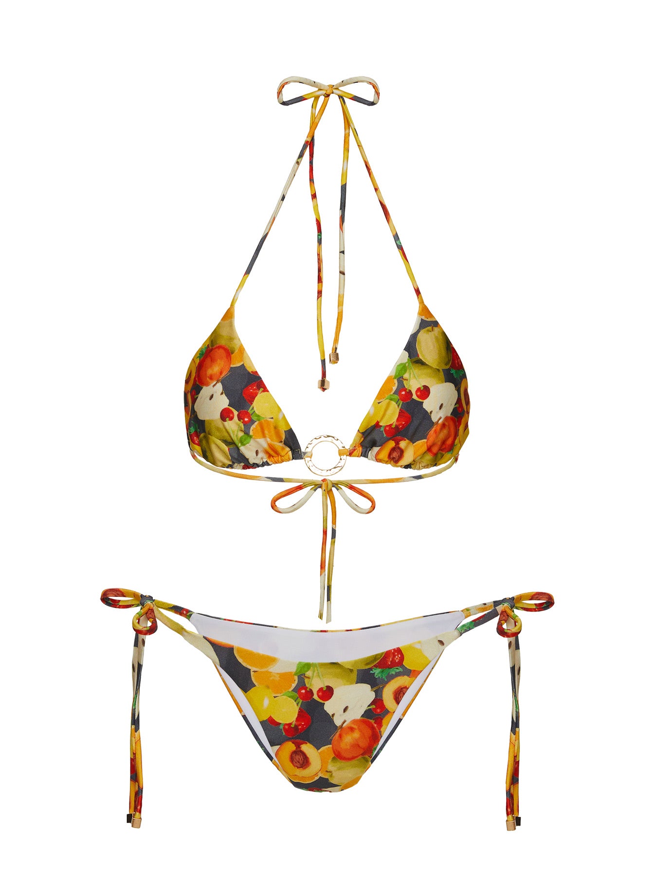 Nevaeh Triangle Bikini Top Fruit Multi