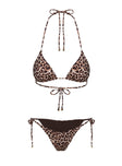 Glora Tie Side Bikini Bottom Leopard