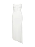 Noe Strapless Maxi Dress White