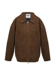 Nome Faux Suede Jacket Brown