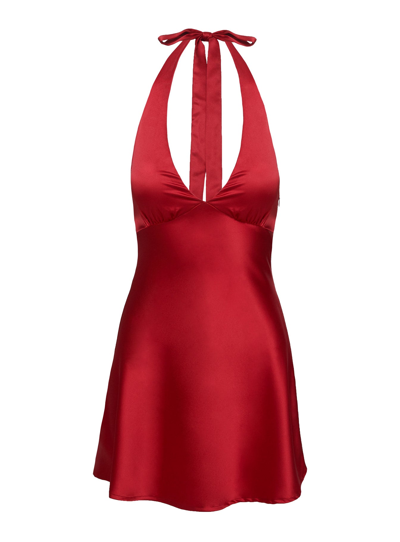Pelagia Halter Scarf Tie Mini Dress Red | Princess Polly Pelagia Halter Scarf Tie Mini Dress Red | Princess Polly
