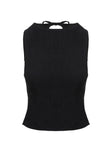 Penelopie Backless Top Black