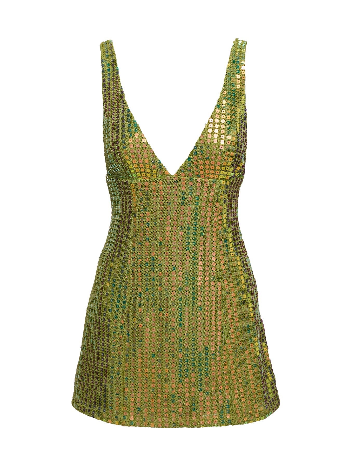Porscha Shimmer Mini Dress | Green Porscha Shimmer Mini Dress | Green