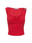 product Princess Polly Quincey Cowl Neck Top Red Sleeveless Cowl 