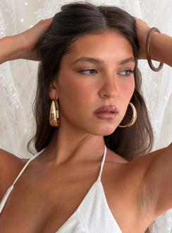 Raskin Hoop Earrings Gold