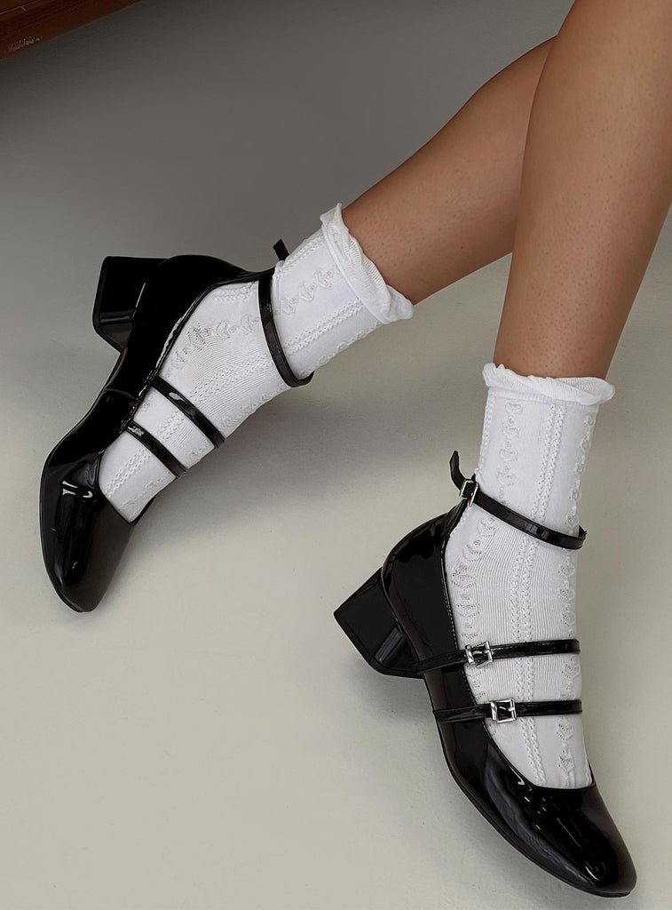 Greg Rutherford Socks Rutherford Socks White | Princess Polly